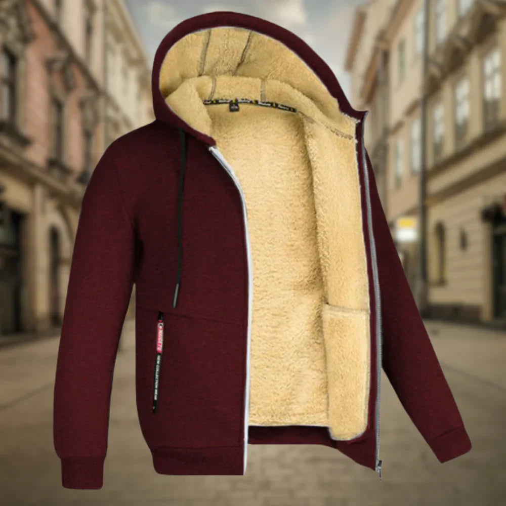 Davide™ | Męska bluza z kapturem z ociepleniem z polaru