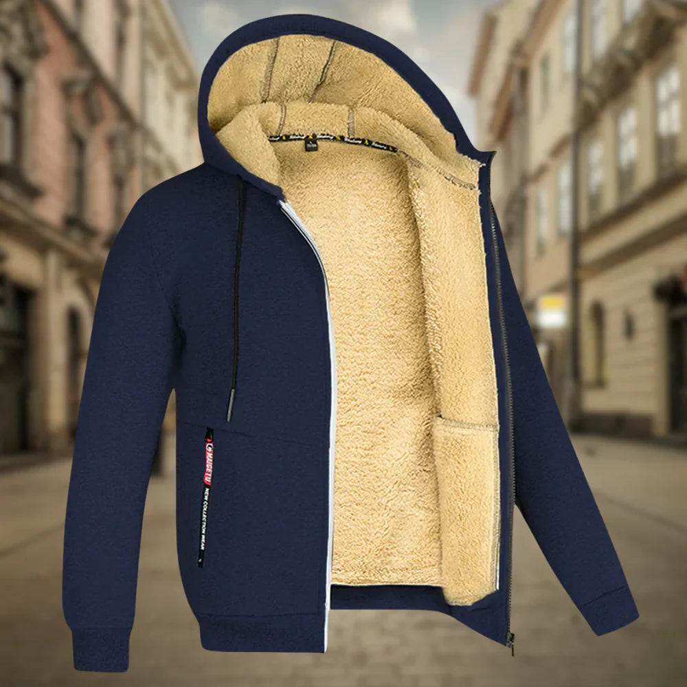 Davide™ | Męska bluza z kapturem z ociepleniem z polaru
