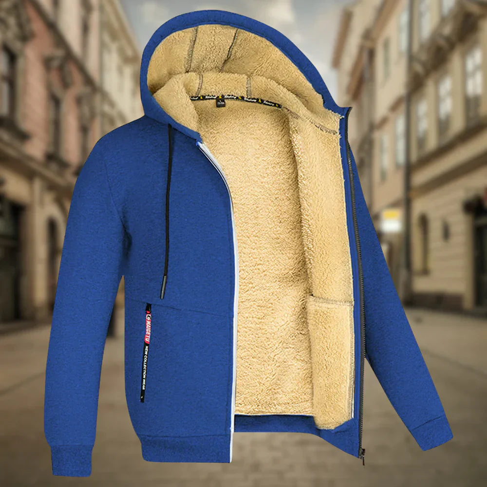 Davide™ | Męska bluza z kapturem z ociepleniem z polaru